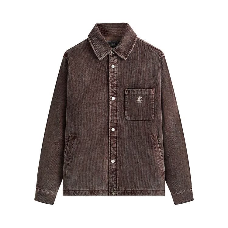 Kith Washed Corduroy Brixton Puffed Shirt Jacket Saddle