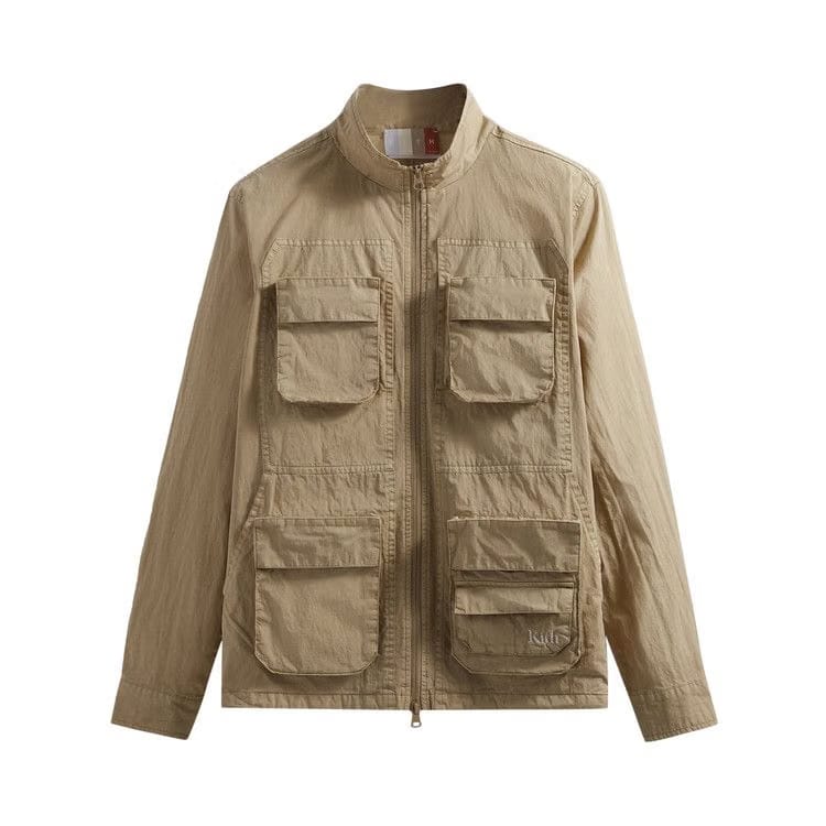 Kith Washed Cotton Zip Front Wolcott Shirt Canvas