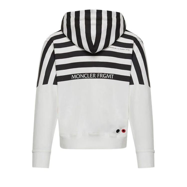Moncler Genius x Fragment Hiroshi Fujiwara Striped Maglia Zip Hoodie Black/White