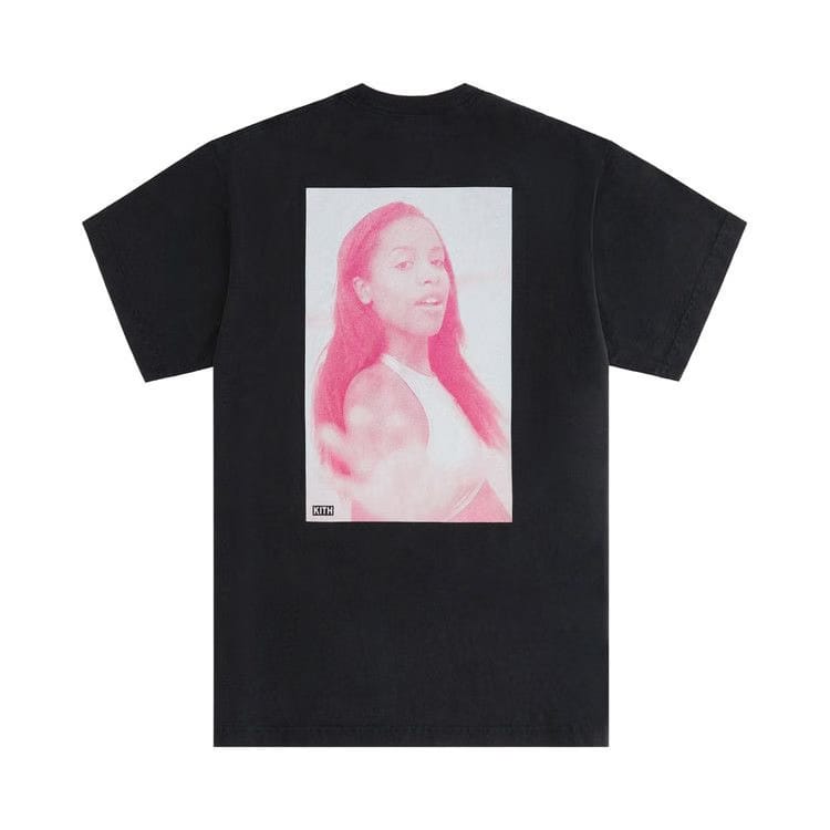 Kith Women For Aaliyah Classic Logo Vintage T-Shirt Black