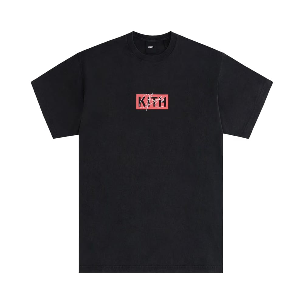 Kith Women For Aaliyah Classic Logo Vintage T-Shirt Black