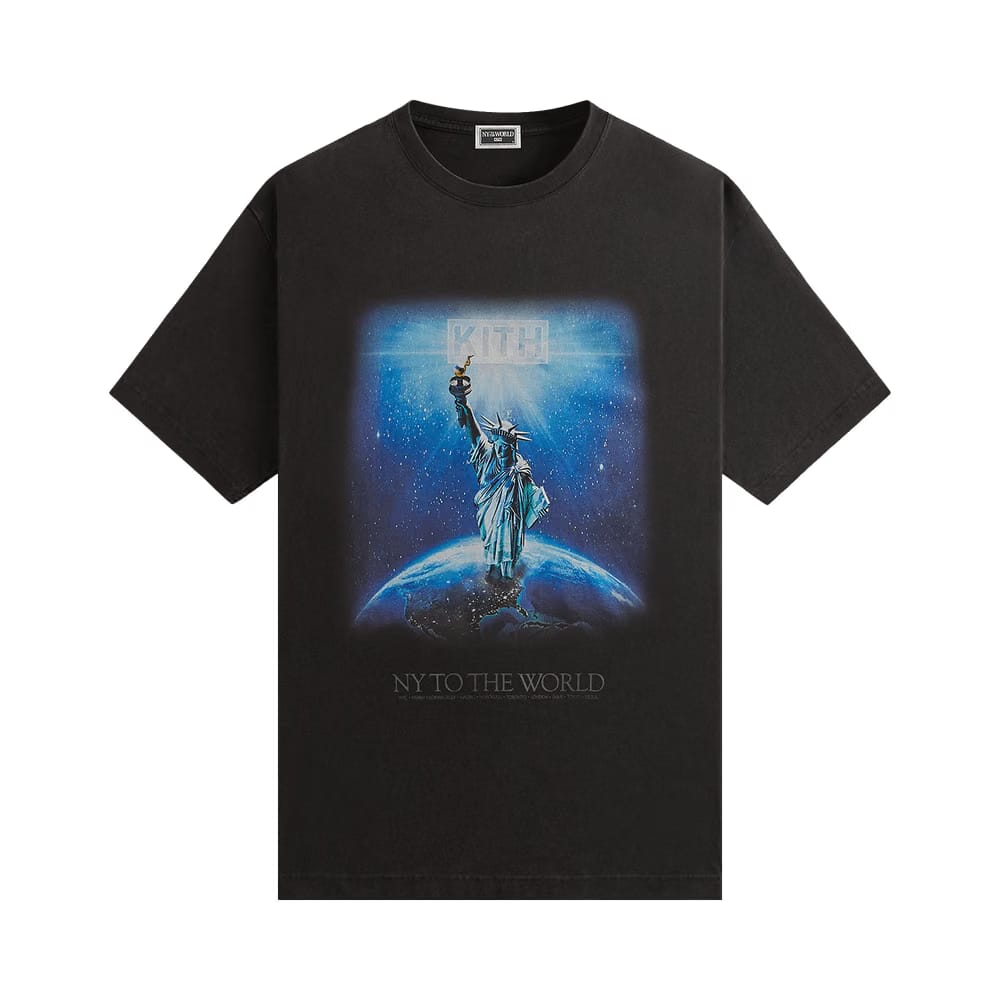 Kith Worldwide Vintage T-Shirt Black