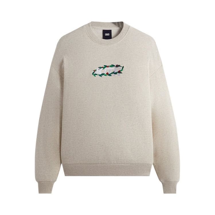 Kith Wreath Orbit Nelson Crewneck Sandy Heather