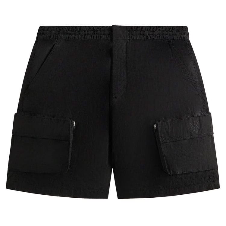 Kith Wrinkle Nylon Evan Cargo Shorts Black