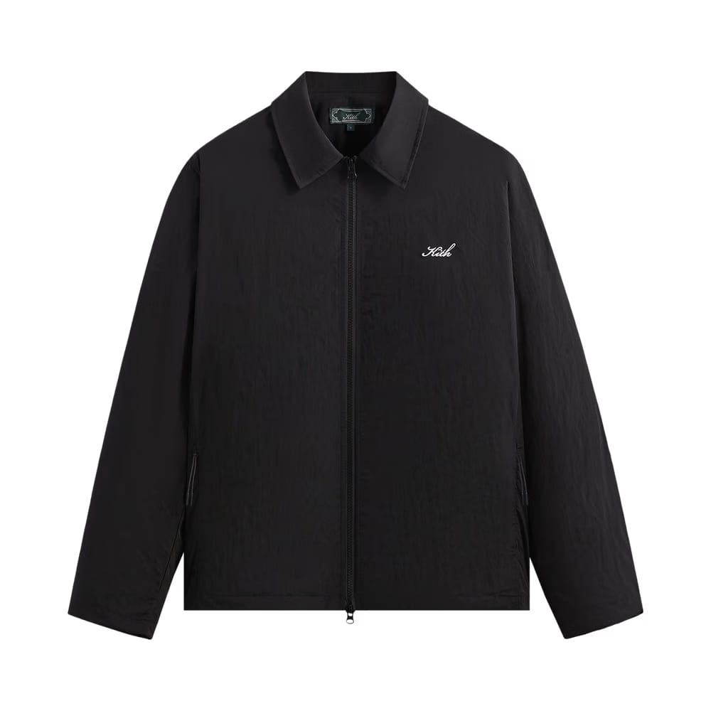Kith Wrinkle Nylon Jonas Coaches Jacket Black