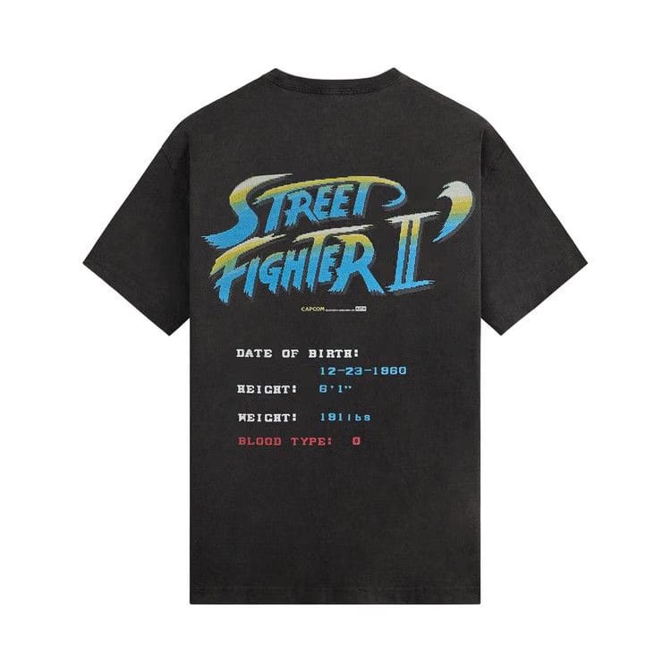 Kith x Capcom Guile Champion Edition Vintage T-Shirt Black