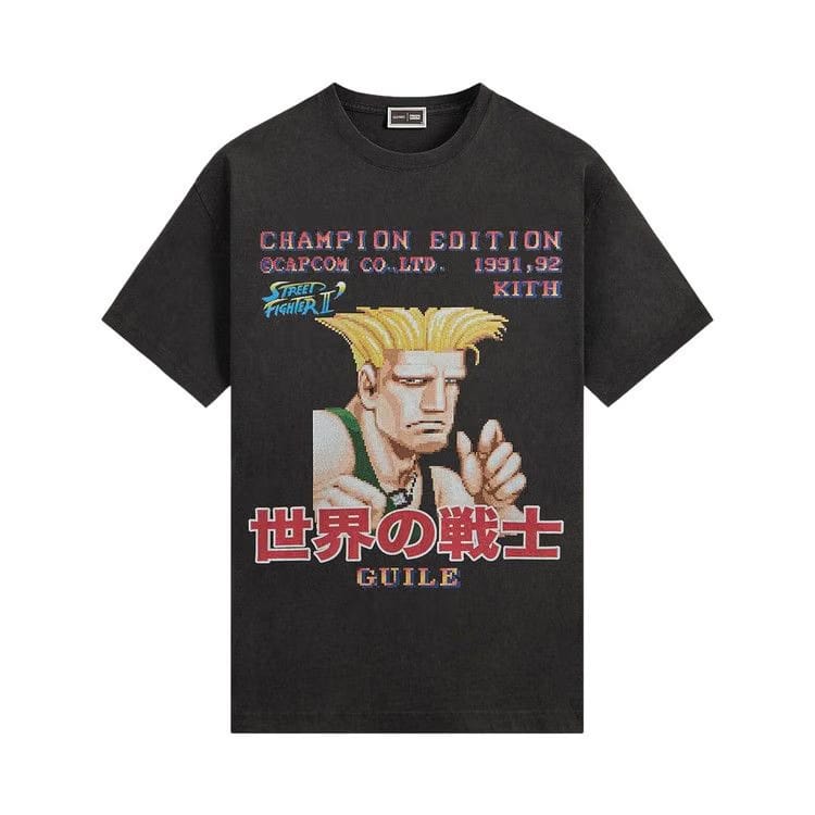 Kith x Capcom Guile Champion Edition Vintage T-Shirt Black