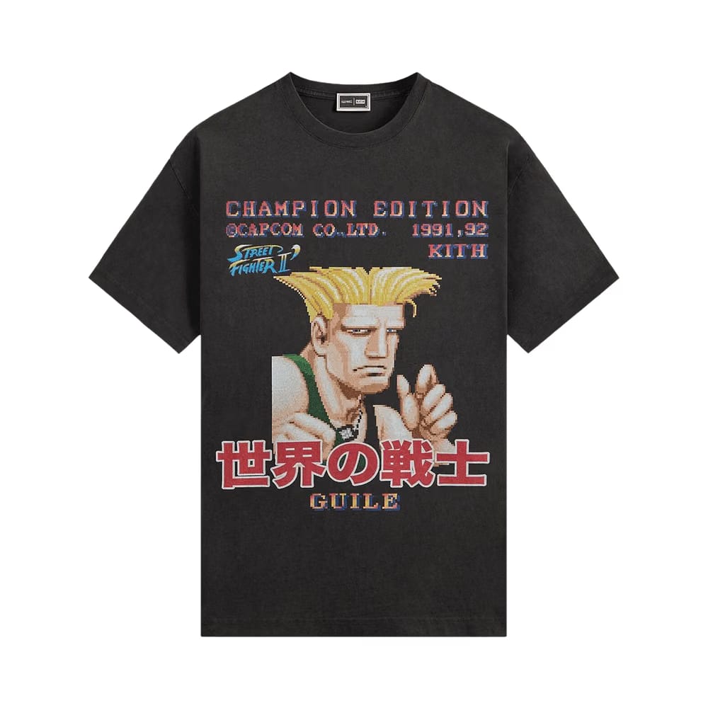 Kith x Capcom Guile Champion Edition Vintage T-Shirt Black