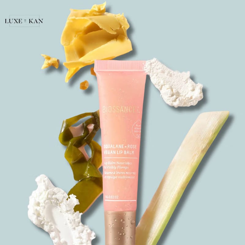 BIOSSANCE SQUALANE AND ROSE VEGAN LIP BALM 15G