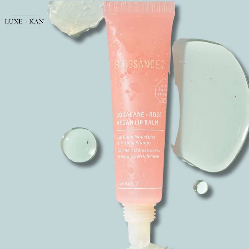 BIOSSANCE SQUALANE AND ROSE VEGAN LIP BALM 15G