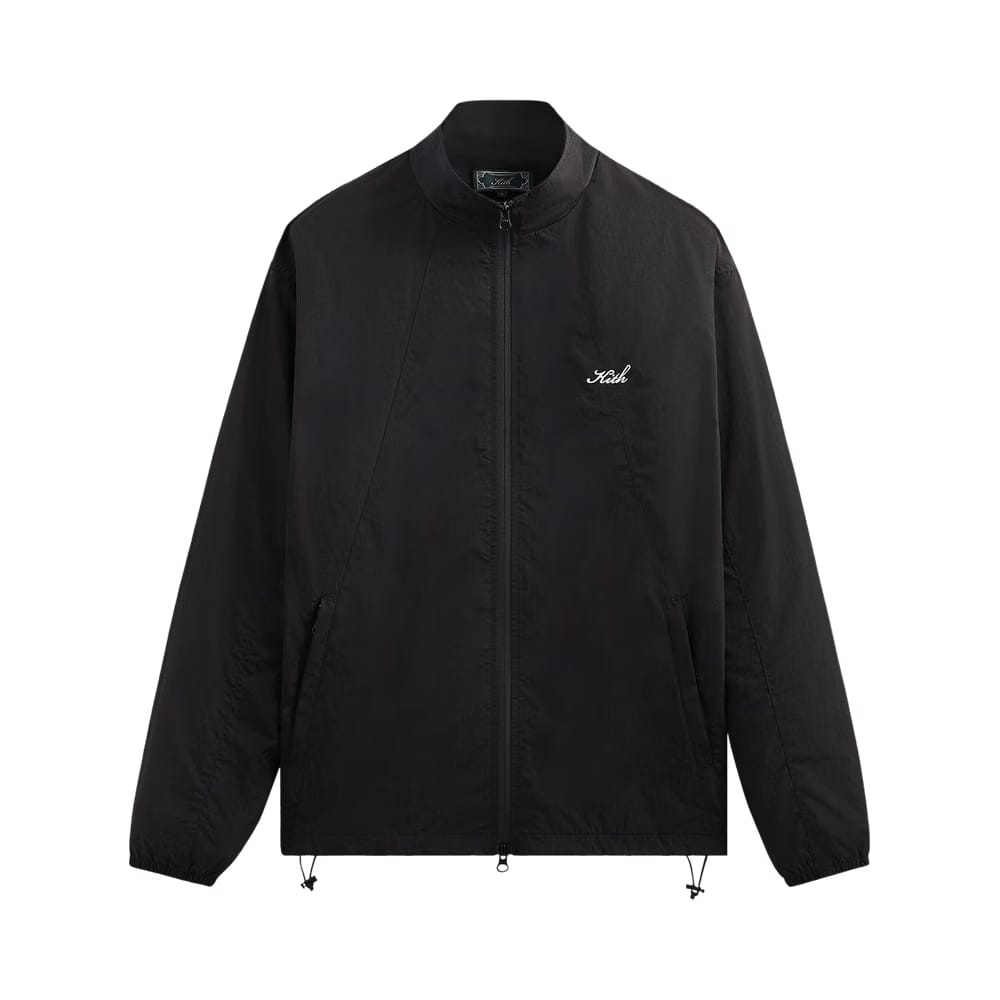 Kith Wrinkle Nylon Windsor Panelled Track Jacket Black