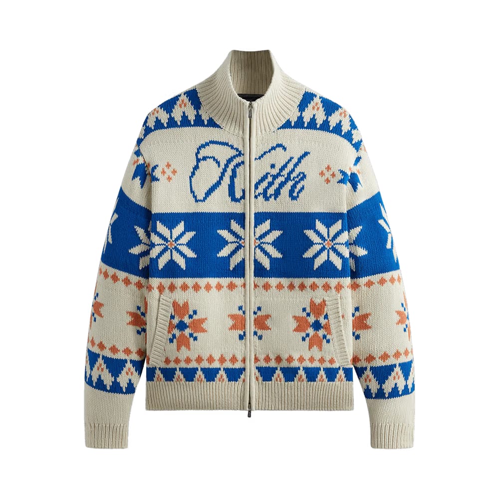 Kith Wyona Full Zip Sweater Sandrift
