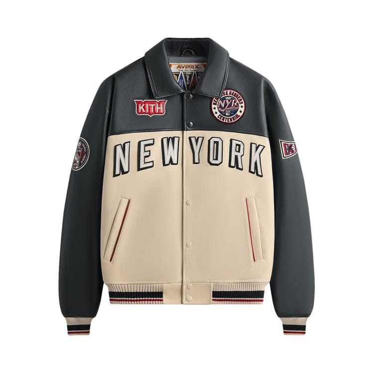 Kith x Avirex For The New York Rangers Bomber Jacket Navy