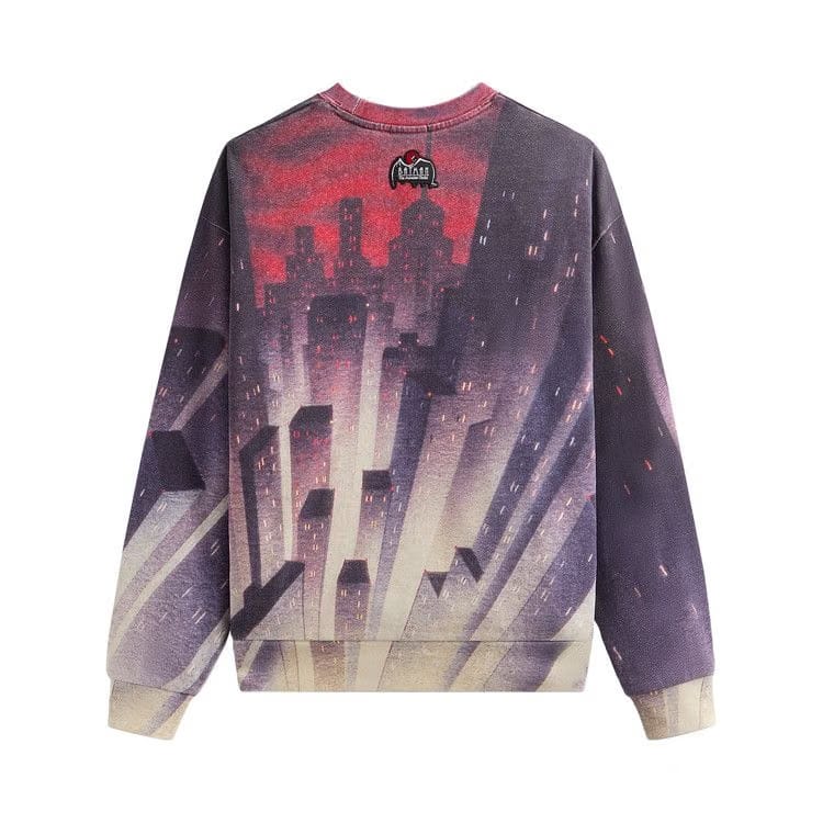 Kith x Batman Animated City Vintage Nelson Crewneck Allure