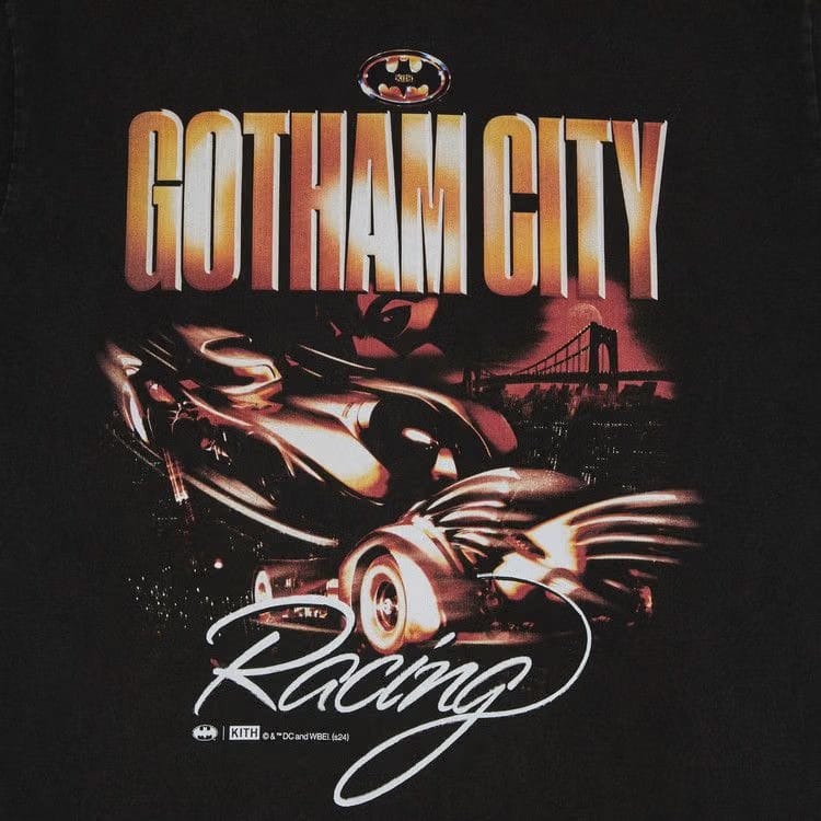 Kith x Batman Batmobile Vintage T-Shirt Black