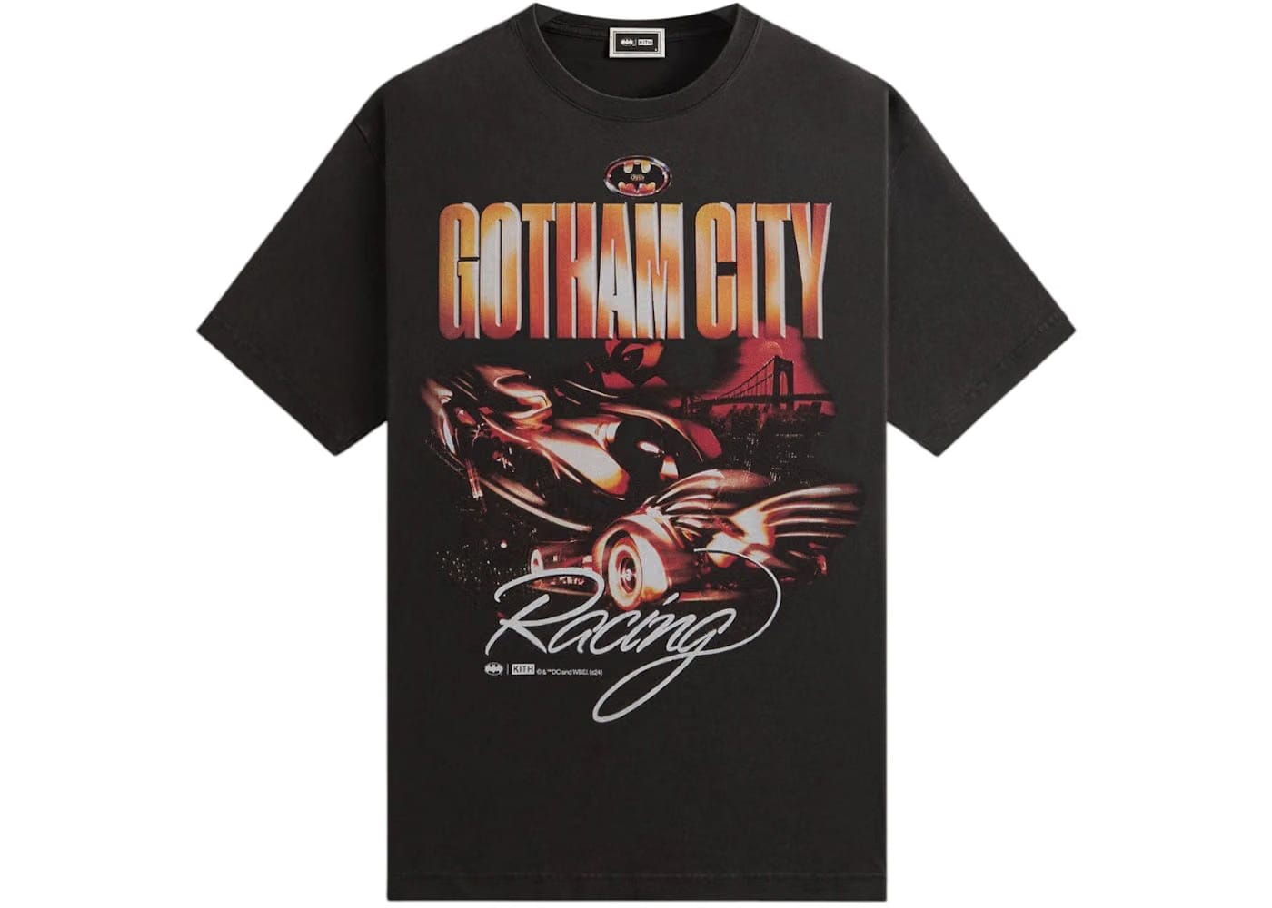 Kith x Batman Batmobile Vintage T-Shirt Black