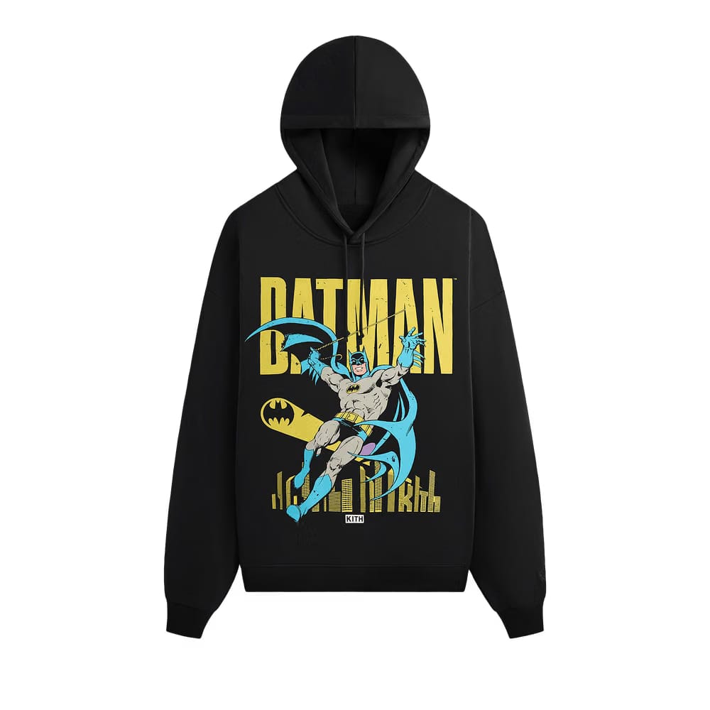 Kith x Batman Classic Vintage Nelson Hoodie Black