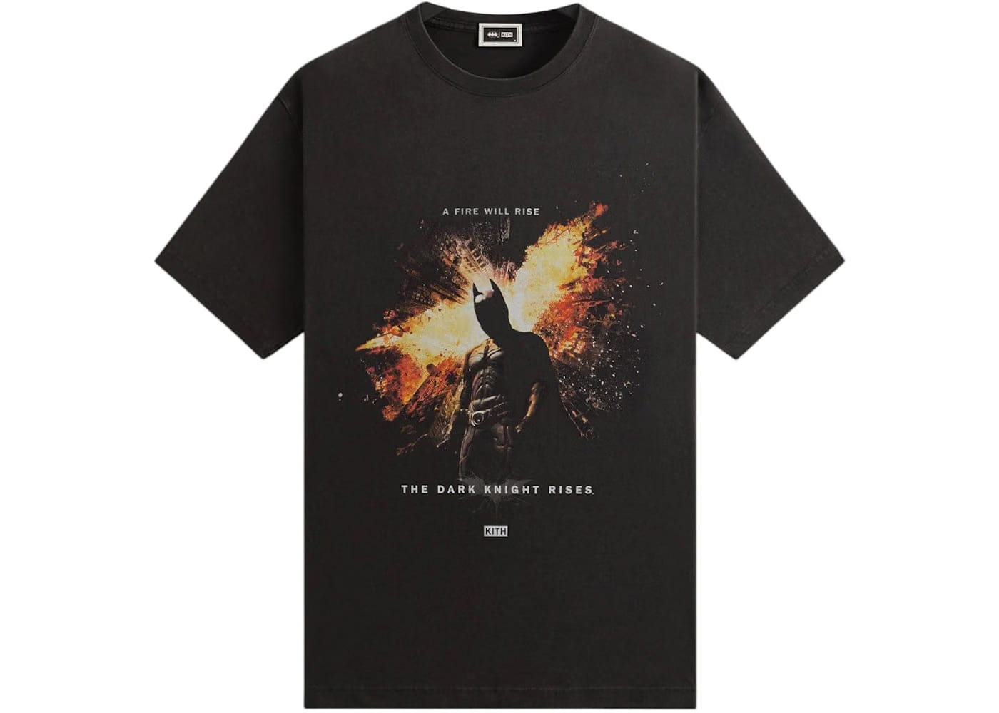 Kith x Batman Dark Knight Rises Vintage T-Shirt Black