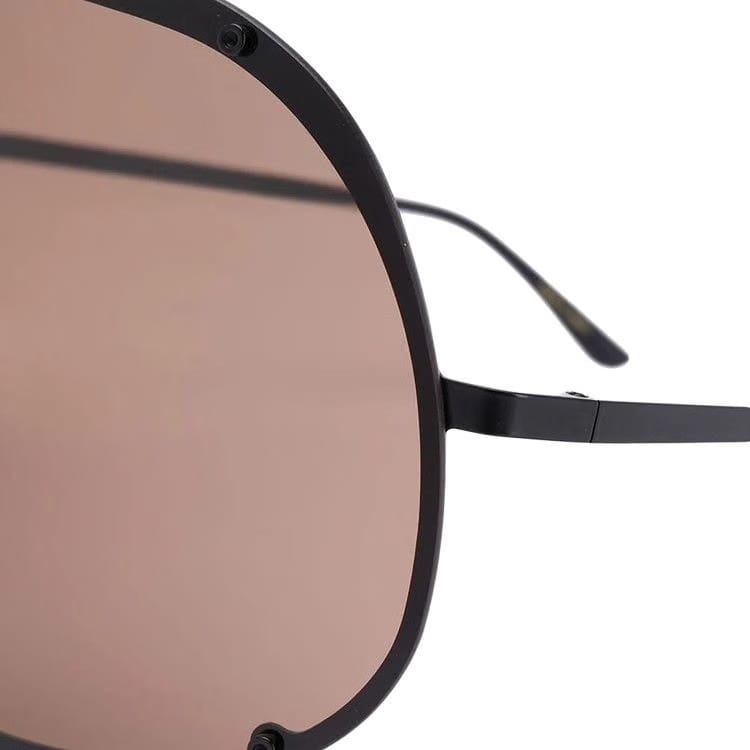 Rick Owens Shield Sunglasses Black/Brown