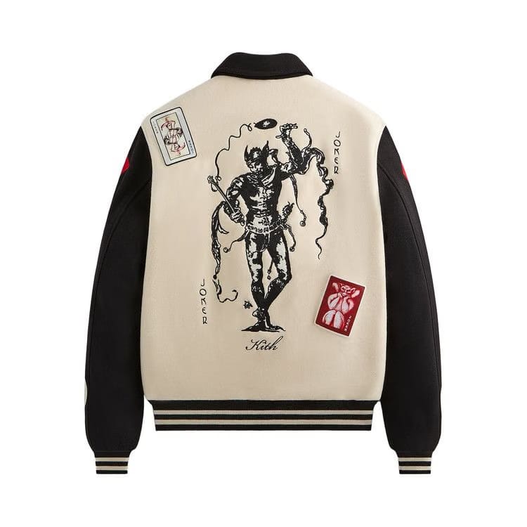 Kith x Batman Joker Wool Coaches Jacket Sandrift