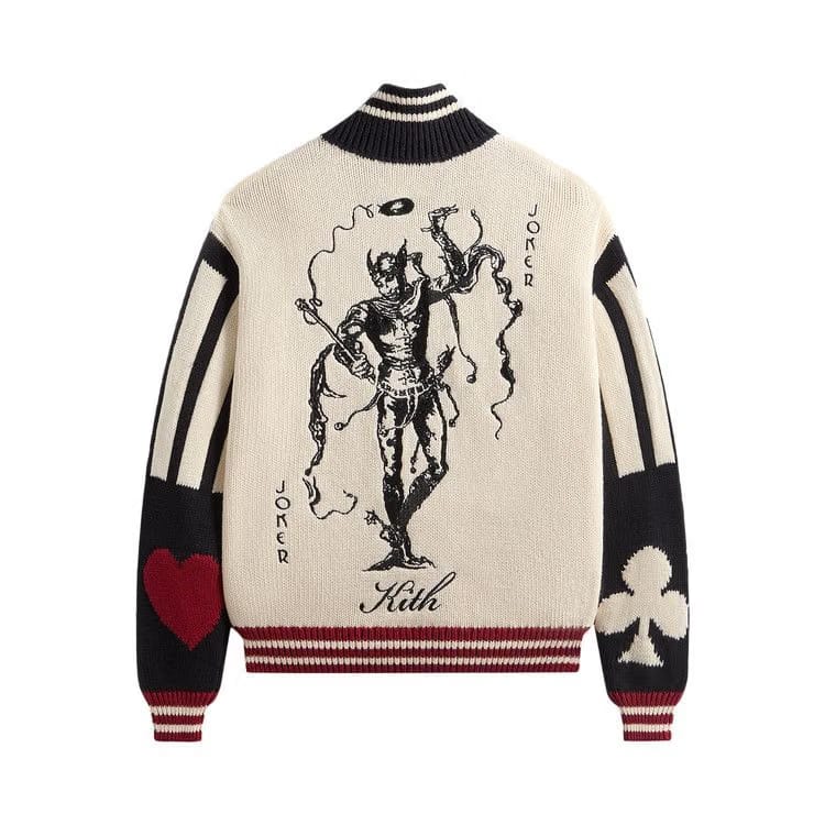 Kith x Batman Joker Wyona Full Zip Sweater Sandrift