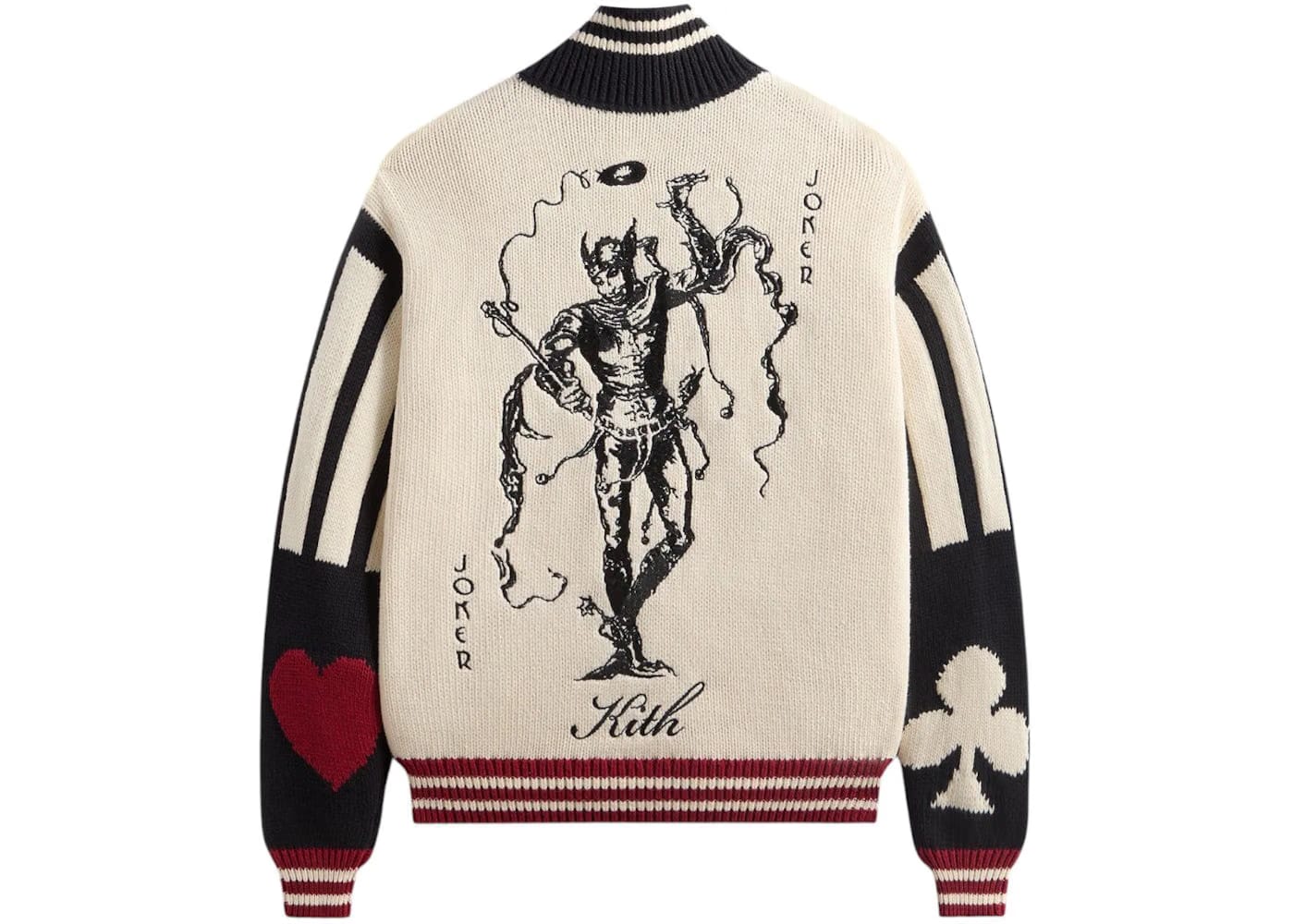 Kith x Batman Joker Wyona Full Zip Sweater Sandrift
