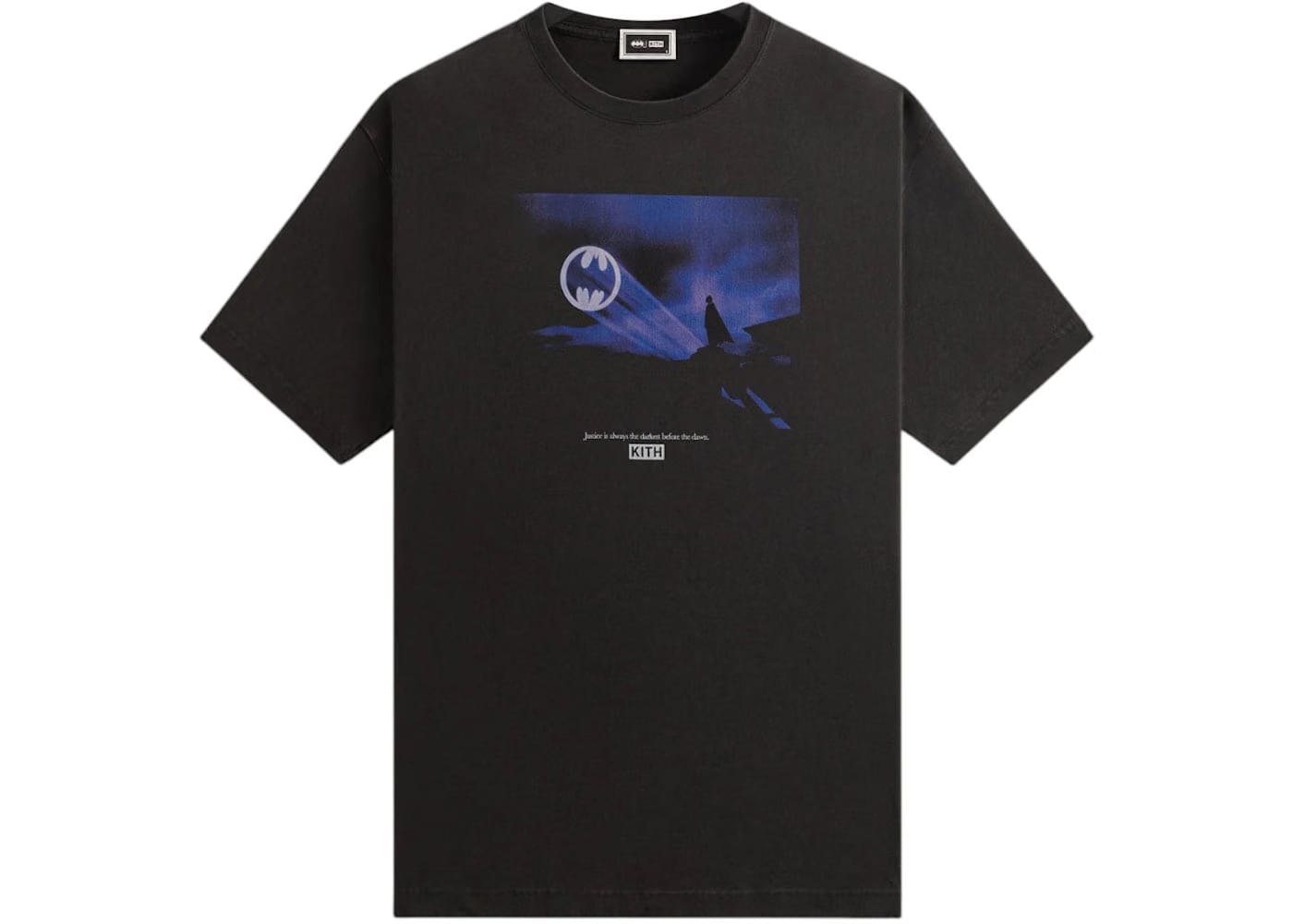 Kith x Batman Justice Vintage T-Shirt Black