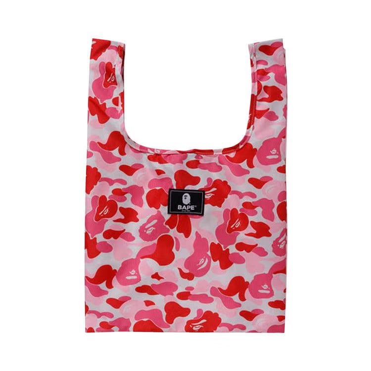 BAPE ABC Camo M Shopping Bag Pink