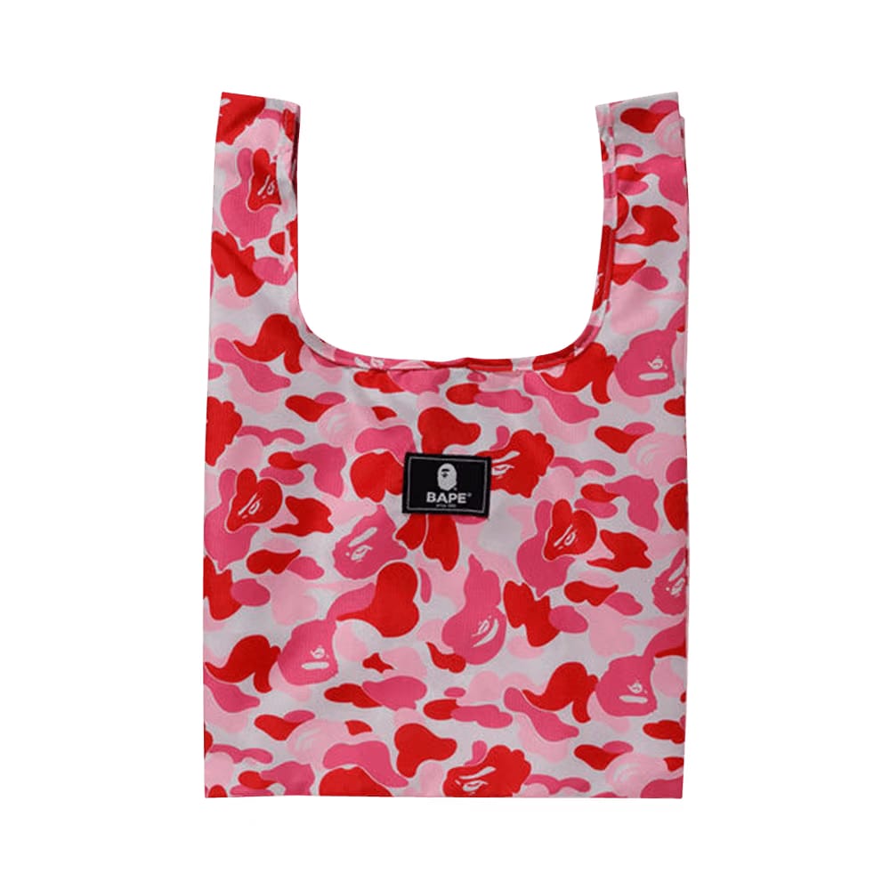 BAPE ABC Camo M Shopping Bag Pink