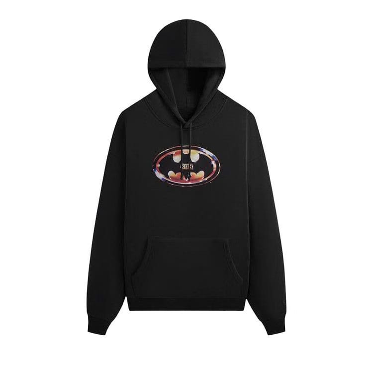 Kith x Batman Logo Vintage Nelson Hoodie Black