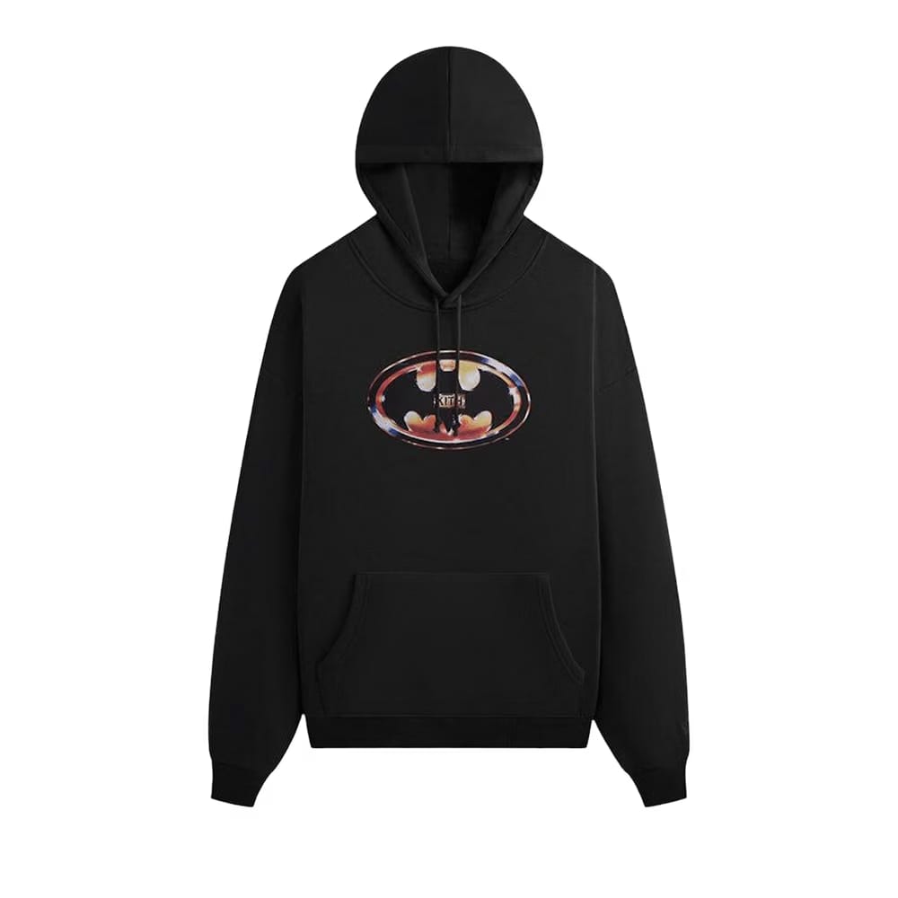 Kith x Batman Logo Vintage Nelson Hoodie Black