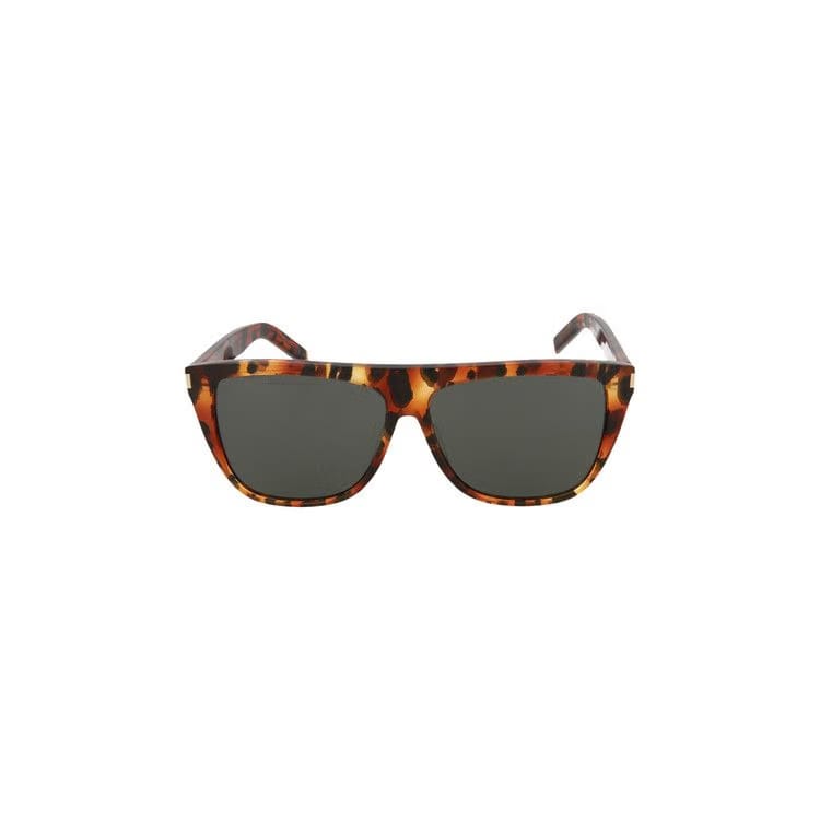 Saint Laurent Square Sunglasses Havana/Grey