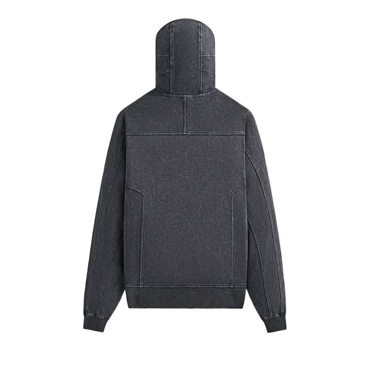 Kith x Batman Quarter Zip Moto Hoodie Black
