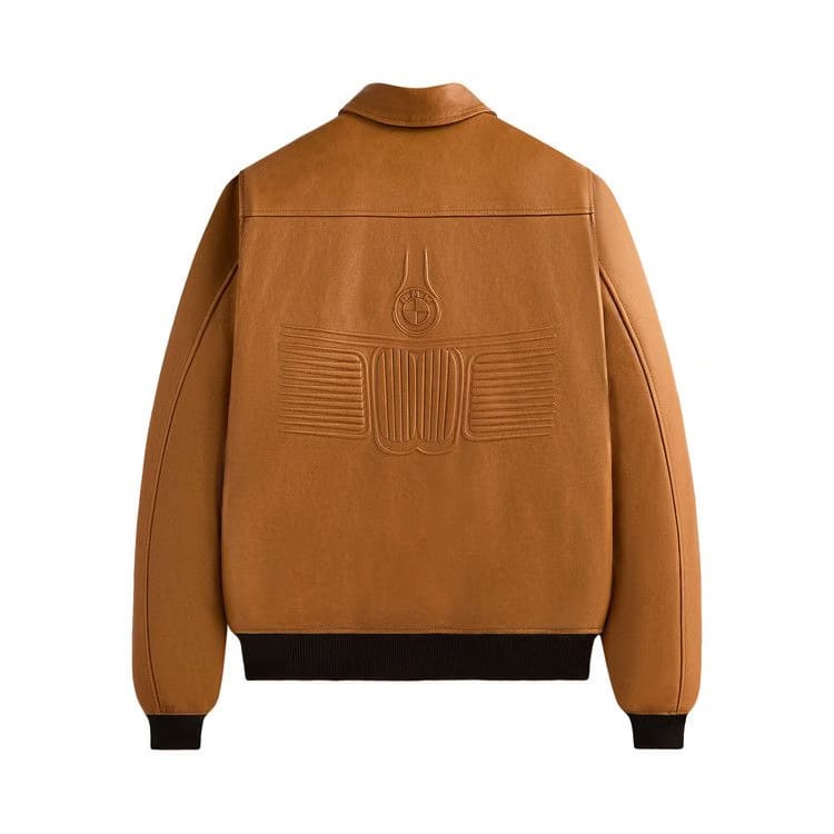 Kith x BMW Leather Hawthorne Flight Jacket Desert