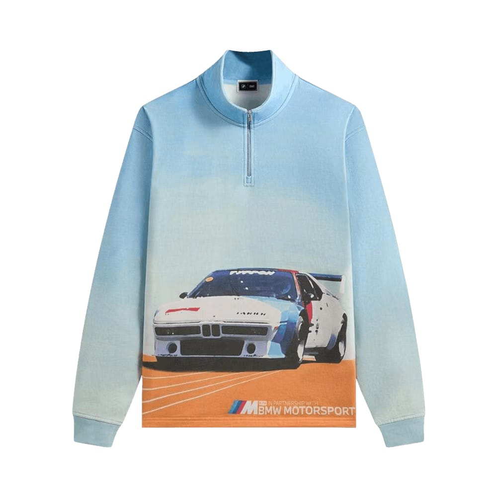Kith x BMW Retro Vintage Quarter Zip Blue