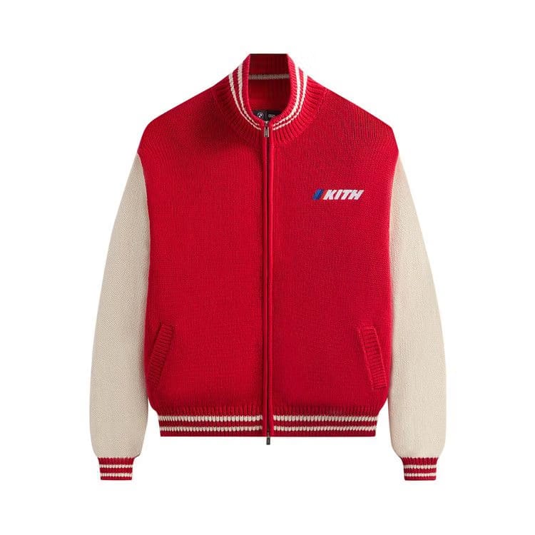 Kith x BMW Wyona Full Zip Sweater Cinnabar