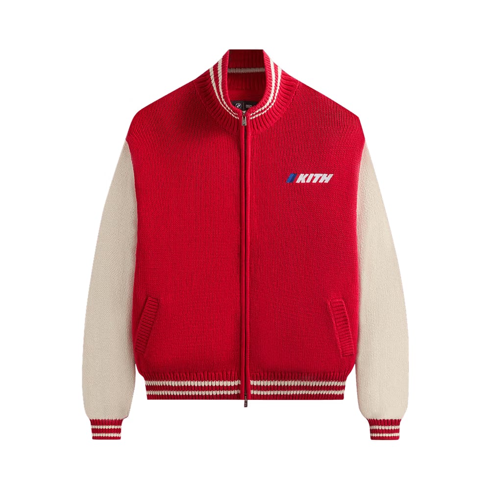 Kith x BMW Wyona Full Zip Sweater Cinnabar
