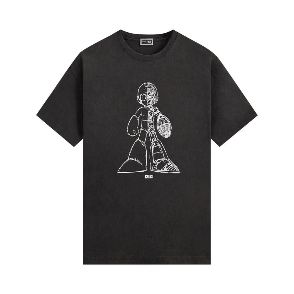 Kith x Capcom Mega Man Sketch Vintage T-Shirt Black