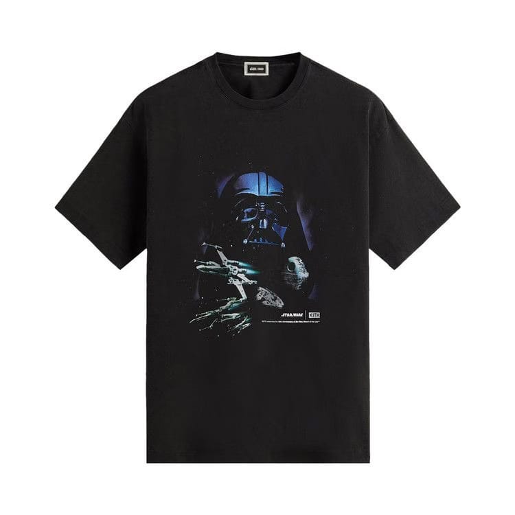 Kith x Star Wars Darth Vader Space Poster Vintage T-Shirt Black