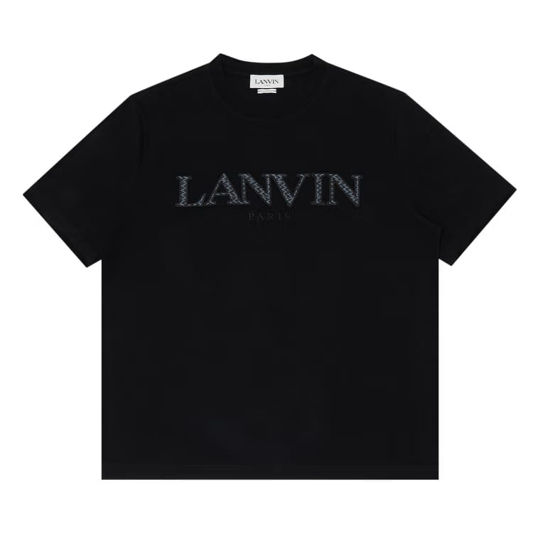 Lanvin Tonal Embroidery T-Shirt Black
