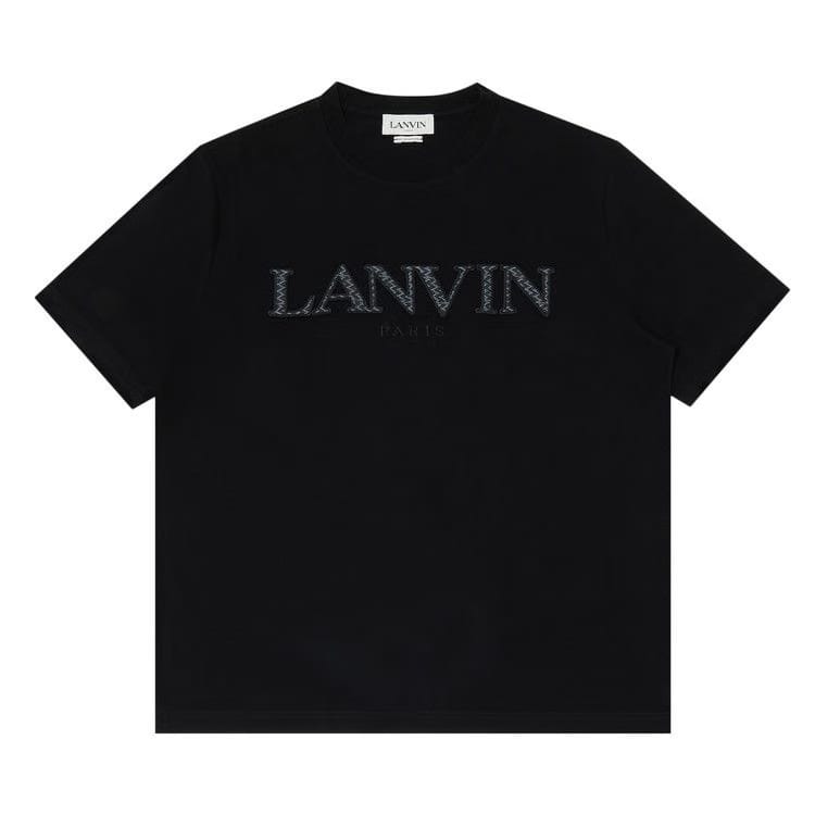 Lanvin Tonal Embroidery T-Shirt Black