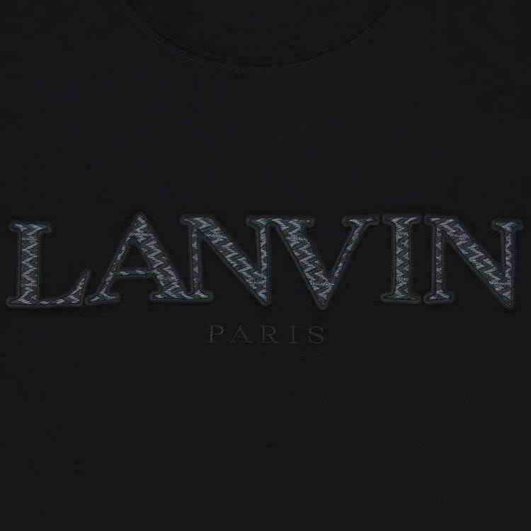 Lanvin Tonal Embroidery T-Shirt Black