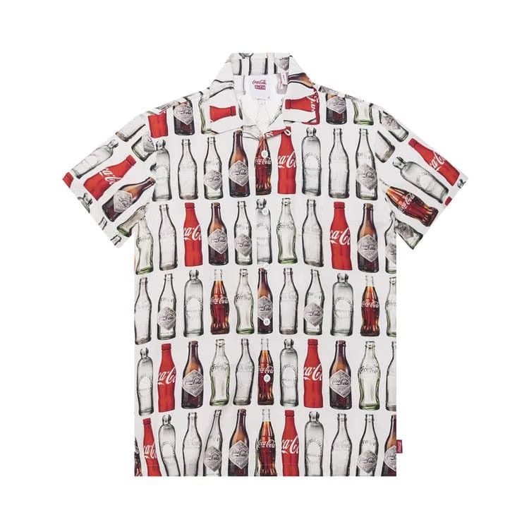 Kith x Coca-Cola Bottles Camp Collar Shirt White