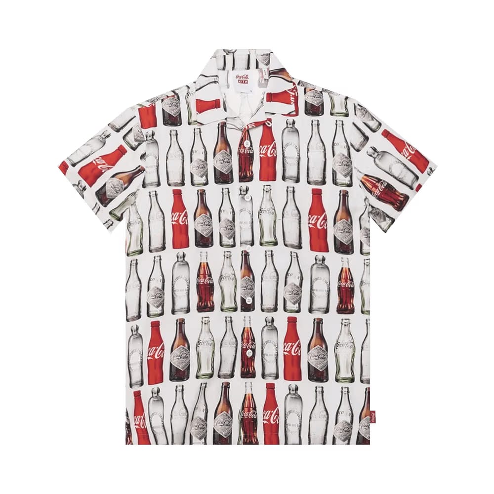 Kith x Coca-Cola Bottles Camp Collar Shirt White