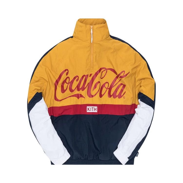 Kith x Coca-Cola Quarter Zip Nylon Windbreaker Navy