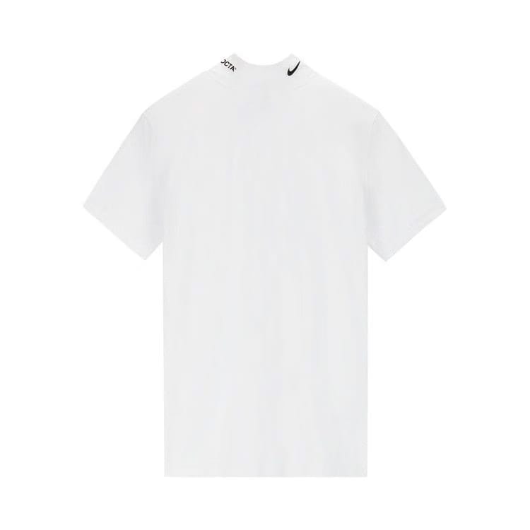 Nike NRG Nocta Mock Neck Shorts-Sleeve Top White