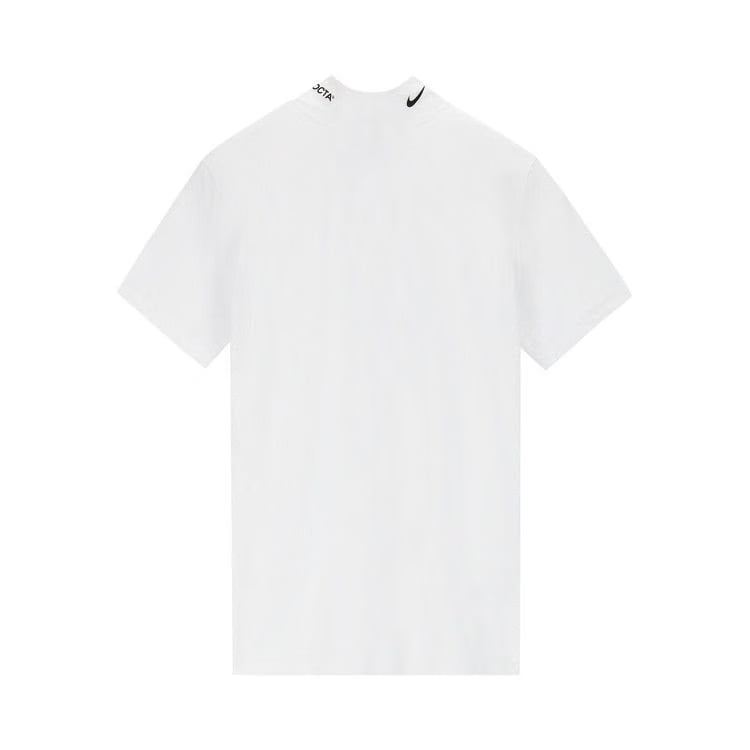 Nike NRG Nocta Mock Neck Shorts-Sleeve Top White