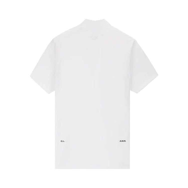 Nike NRG Nocta Mock Neck Shorts-Sleeve Top White