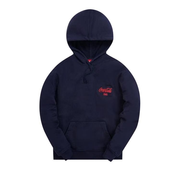 Kith x Coca-Cola Ribbon Logo Hoodie Navy