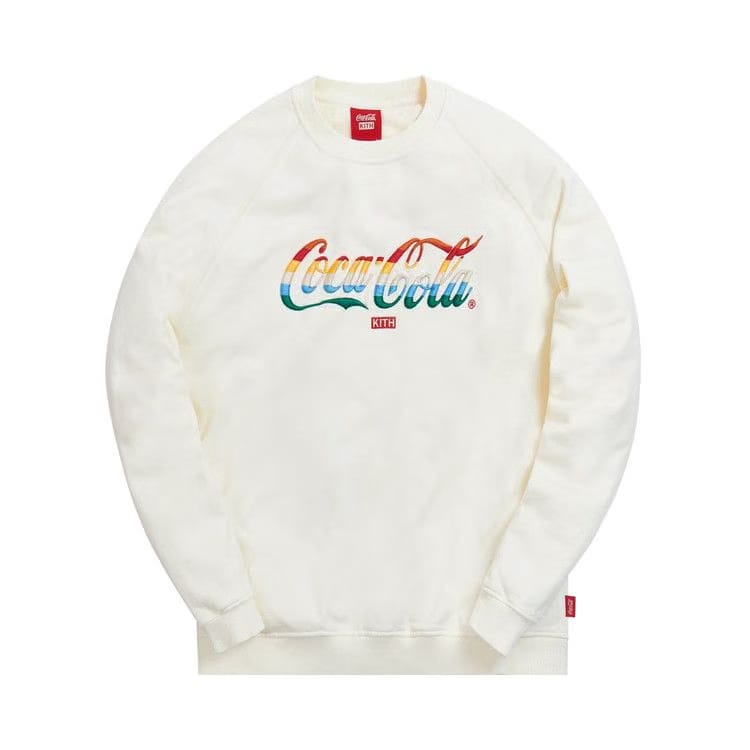 Kith x Coca-Cola Striped Crewneck Ivory